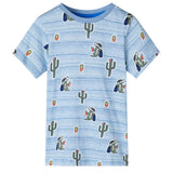 VidaXL Kinderhemd 92 blau gemischt