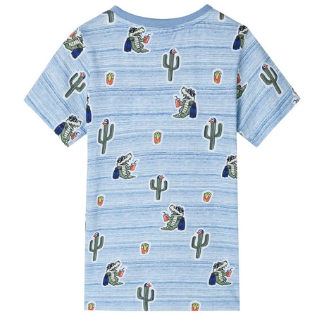 VidaXL Kinderhemd 128 blau gemischt