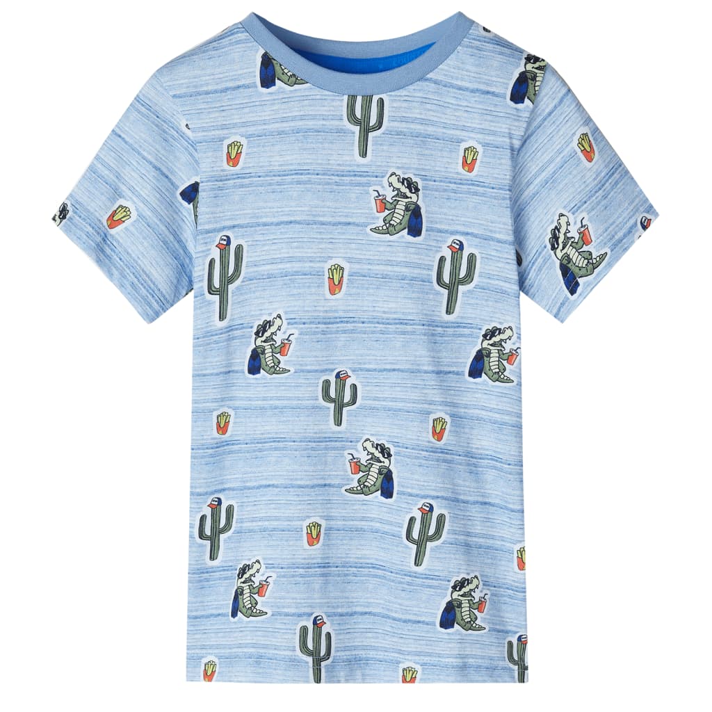 VidaXL Kinderhemd 140 blau gemischt