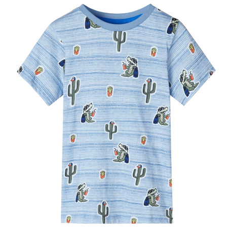VidaXL Kinderhemd 140 blau gemischt