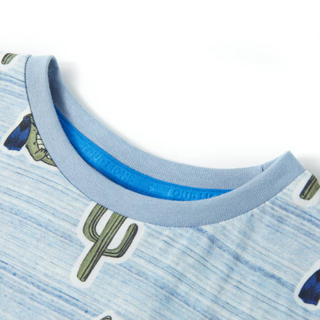 VidaXL Kindershirt 140 blau gemischt