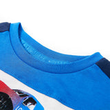 VidaXL Kinderhemd 116 Blau und Marineblau