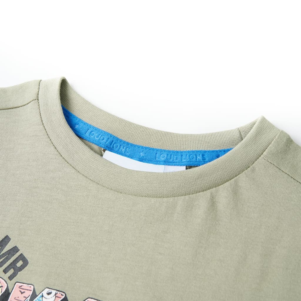 VidaXL Kindershirt 92 hellkhaki