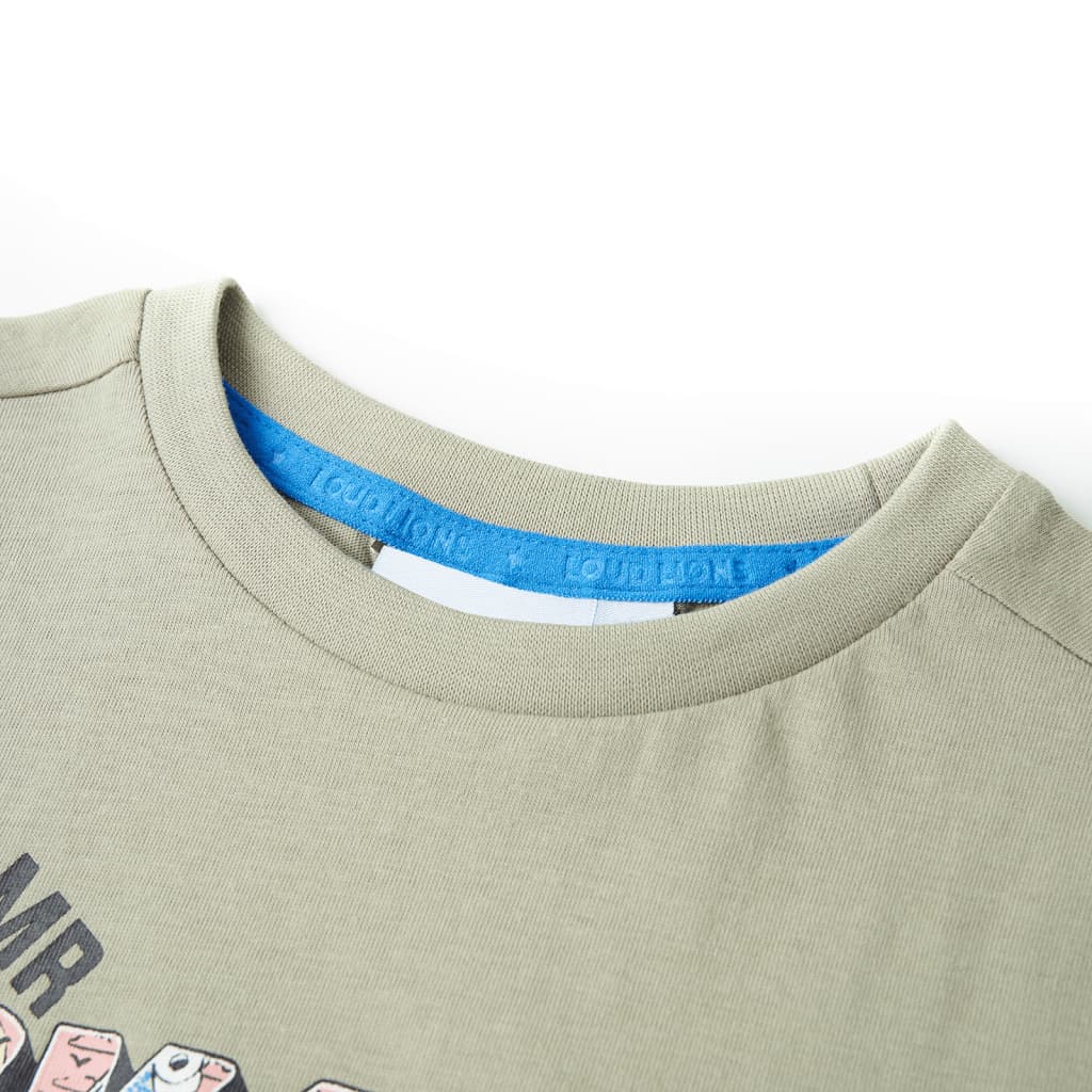 VidaXL Kinderhemd 128 helles Khaki