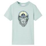 VidaXL Kindershirt mit Streifen 104 helles Mint