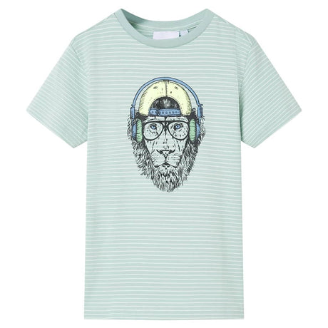 VidaXL Kindershirt mit Streifen 116 hellmint