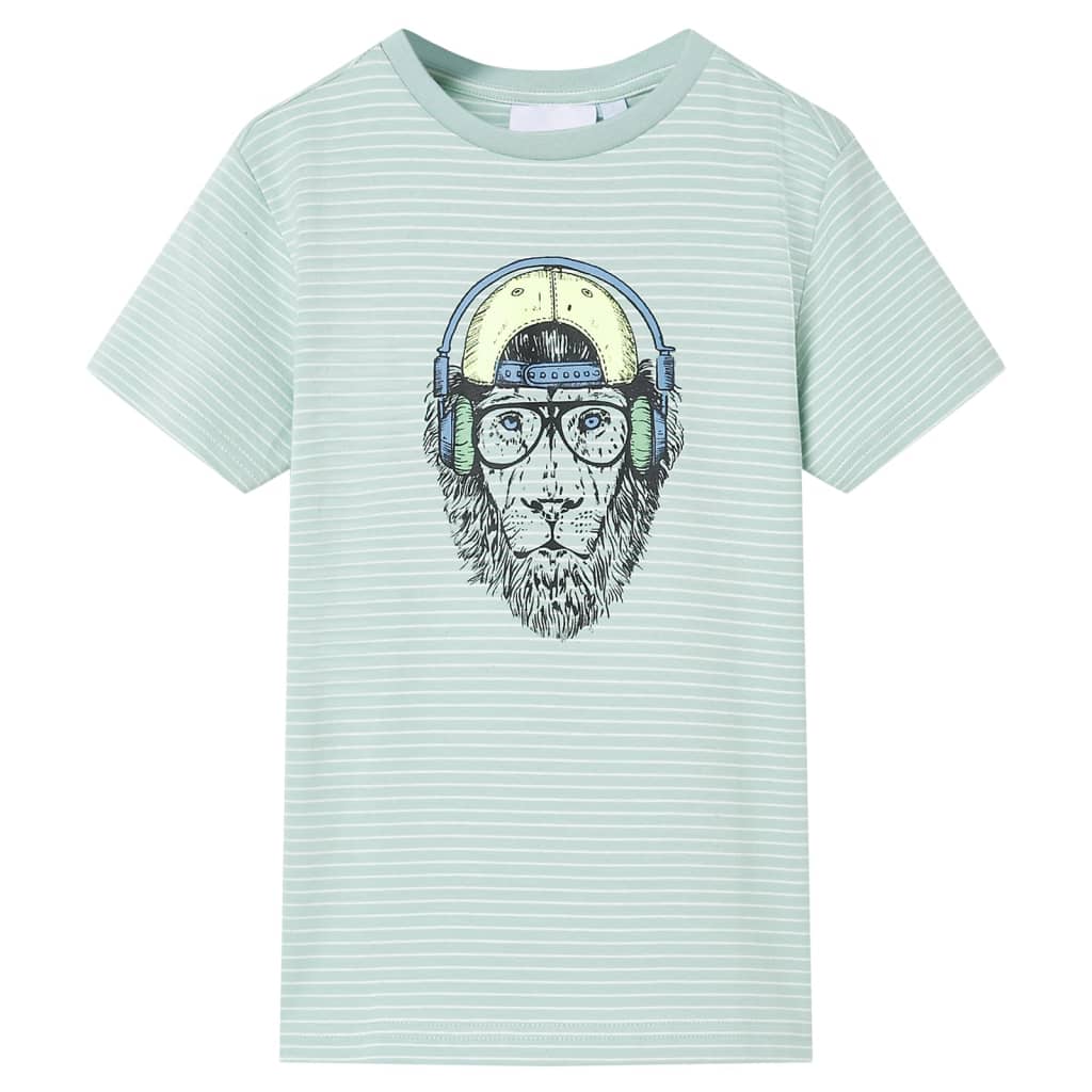 VidaXL Kindershirt mit Streifen 128 helles Mint