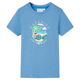 VidaXL Kindershirt 104 mittelblau