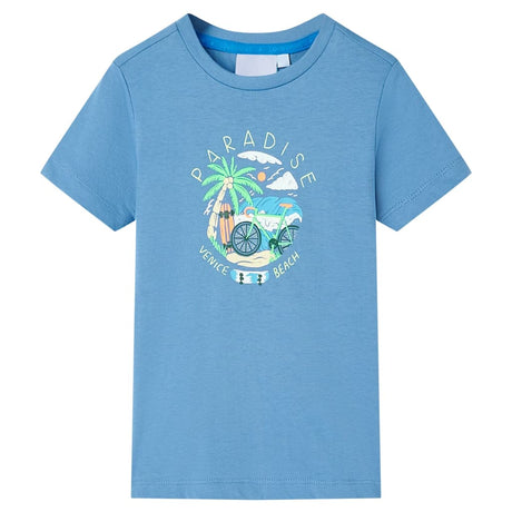 VidaXL Kindershirt 116 mittelblau