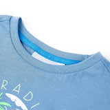 VidaXL Kindershirt 116 mittelblau