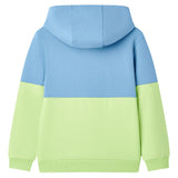 VidaXL Kinderpullover mit Kapuze 92 Blau und zartes Gelb