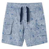 VidaXL Kindershorts mit Kordelzug 140 dunkelblau
