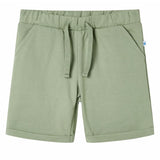 VidaXL Kindershorts mit Kordelzug 128 helles Khaki