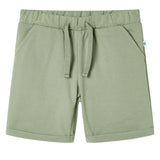 VidaXL Kindershorts mit Kordelzug 140 helles Khaki
