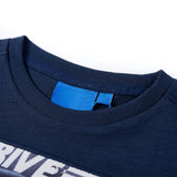 VidaXL Kinderhemd mit langen Ärmeln 104 Marineblau gemischt