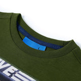 VidaXL Kindershirt mit langen Ärmeln 92 dunkles Khaki
