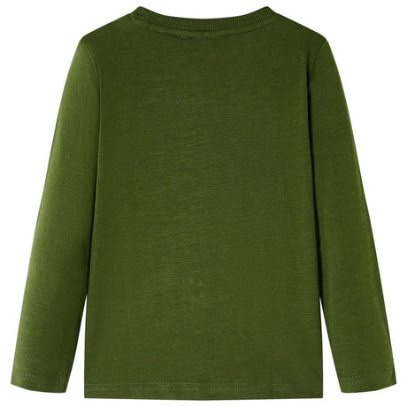 VidaXL Kindershirt mit langen Ärmeln 104 dunkles Khaki