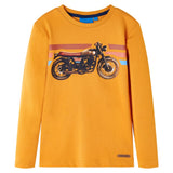 VidaXL Kindershirt mit langen Ärmeln 104 Ocker