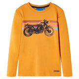 VidaXL Kindershirt mit langen Ärmeln 140 Ocker