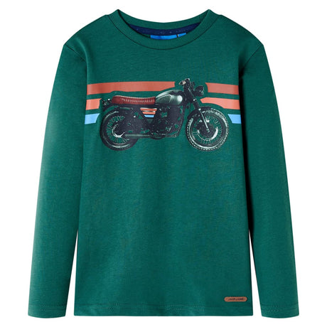 VidaXL Kindershirt mit langen Ärmeln 92 grün