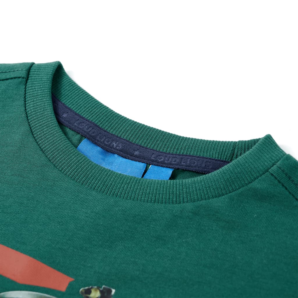VidaXL Kindershirt mit langen Ärmeln 128 grün