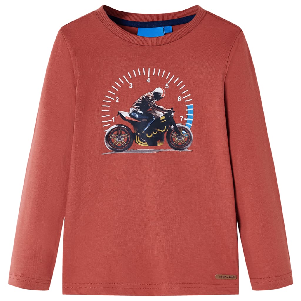 VidaXL Kindershirt mit langen Ärmeln 140 hennafarben