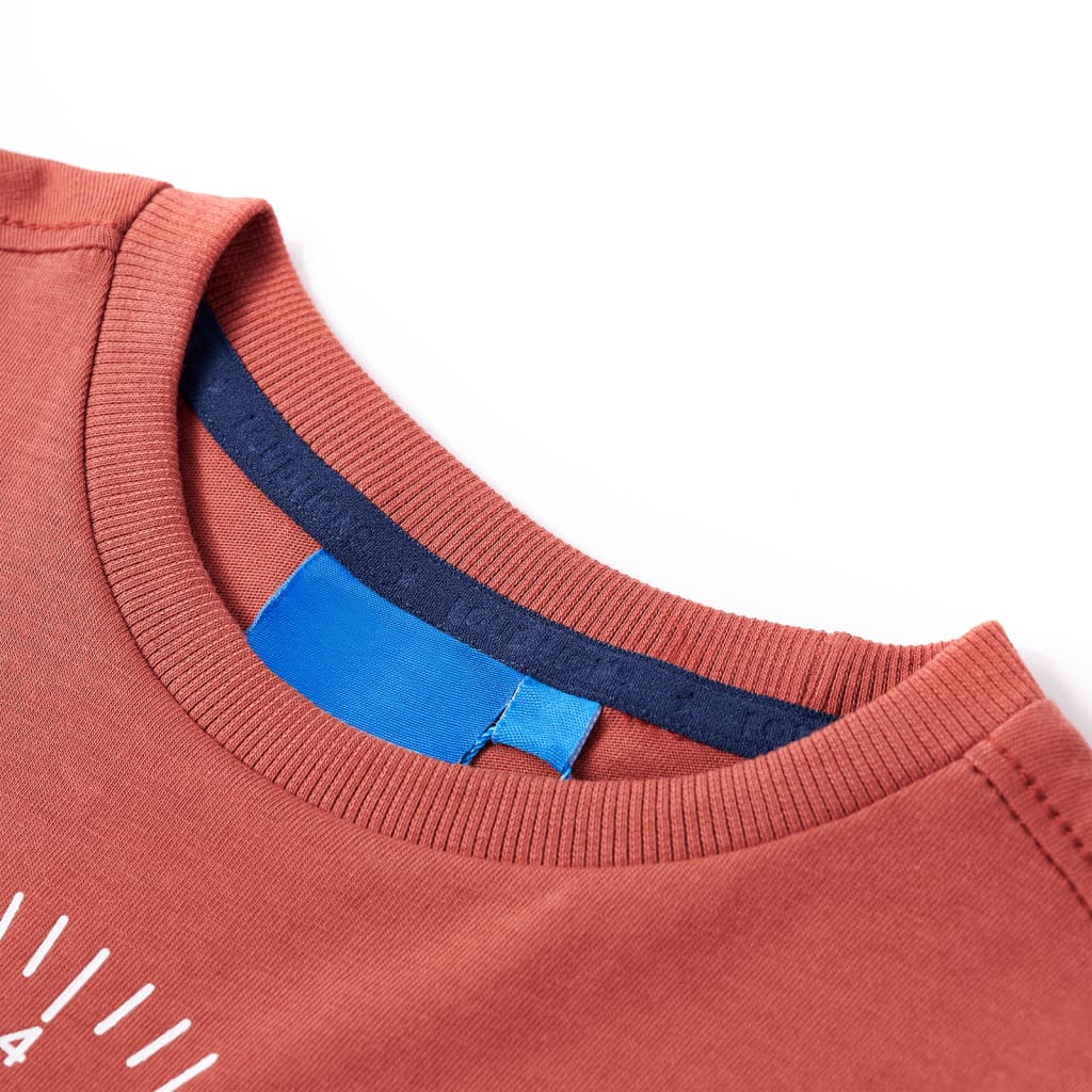 VidaXL Kindershirt mit langen Ärmeln 140 hennafarben