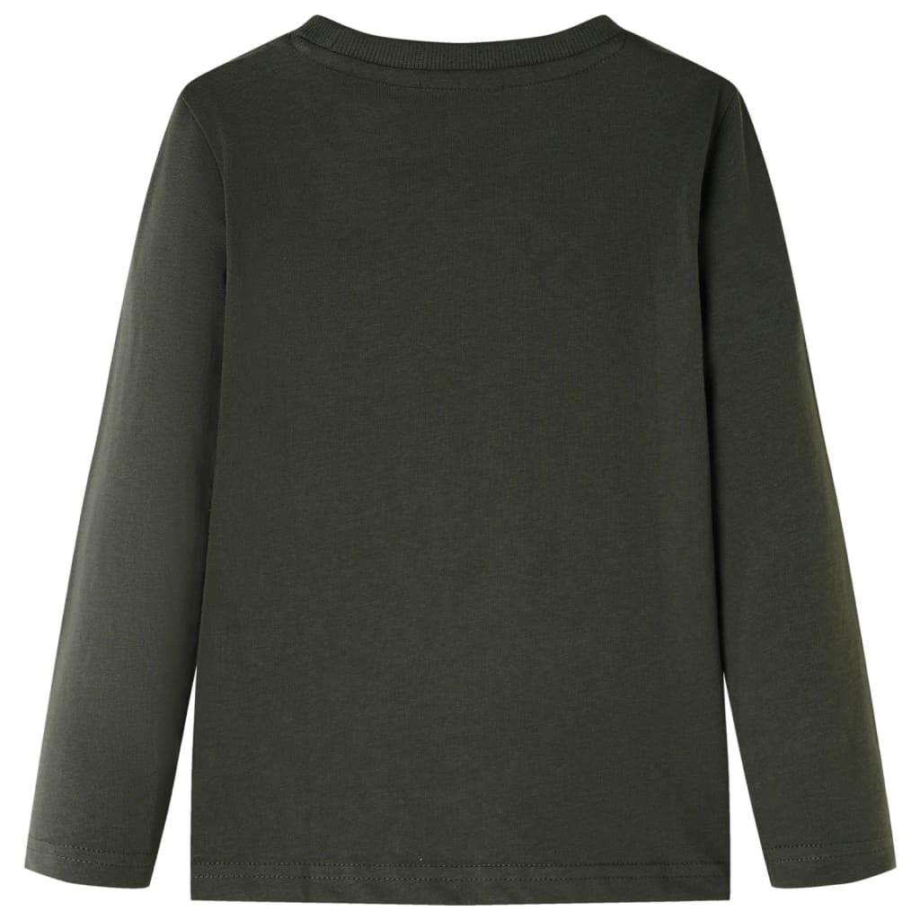 VidaXL Kindershirt mit langen Ärmeln 104 Khaki