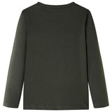 VidaXL Kindershirt mit langen Ärmeln 104 Khaki