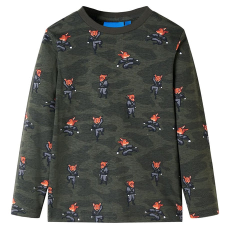 Vidaxl Kinderpyjama mit langen, 104 kakifarbigen Farben
