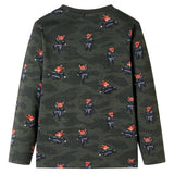 VidaXL Kinderpyjama mit langen Ärmeln 104 Khaki