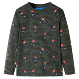 VidaXL Kinderpyjama mit langen Ärmeln 116 Khaki