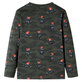 VidaXL Kinderpyjama mit langen Ärmeln 128 Khaki