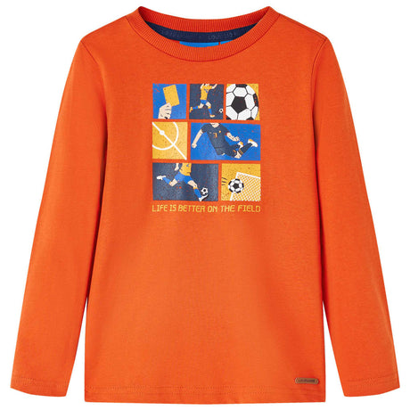 VidaXL Kindershirt mit langen Ärmeln 116 Orange