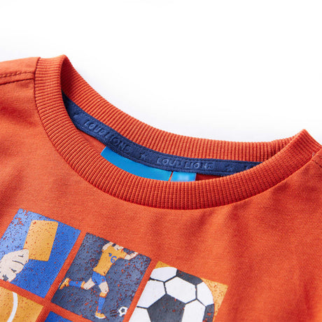 VidaXL Kindershirt mit langen Ärmeln 116 Orange