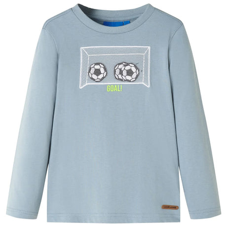 VidaXL Kindershirt mit langen Ärmeln 92 Hellblau