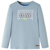 VidaXL Kindershirt mit langen Ärmeln 128 Hellblau