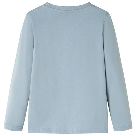 VidaXL Kindershirt mit langen Ärmeln 128 Hellblau