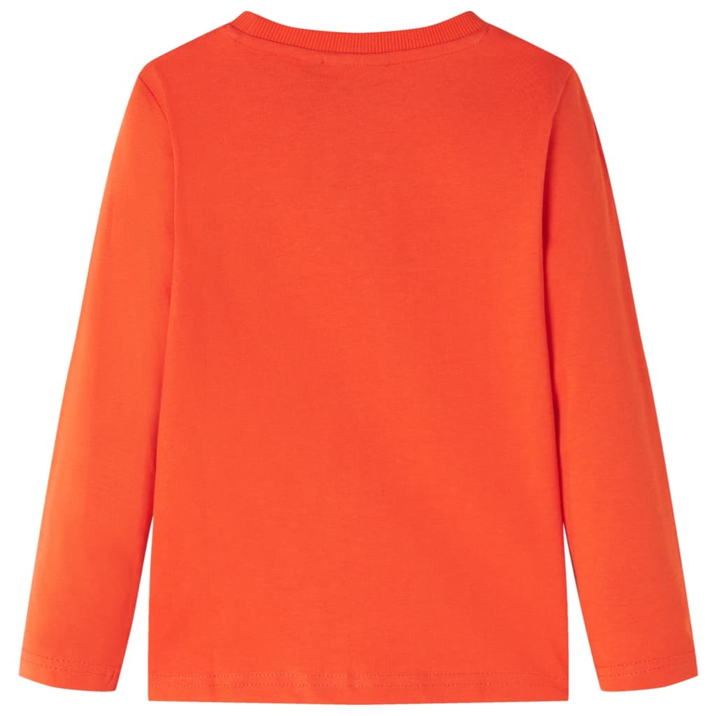 VidaXL Kindershirt mit langen Ärmeln 104 leuchtend orange