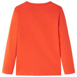 VidaXL Kindershirt mit langen Ärmeln 104 leuchtend orange