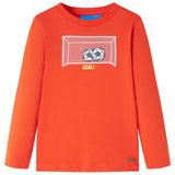 VidaXL Kindershirt mit langen Ärmeln 140 leuchtend orange