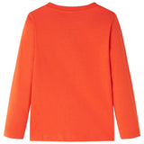 VidaXL Kindershirt mit langen Ärmeln 140 leuchtend orange