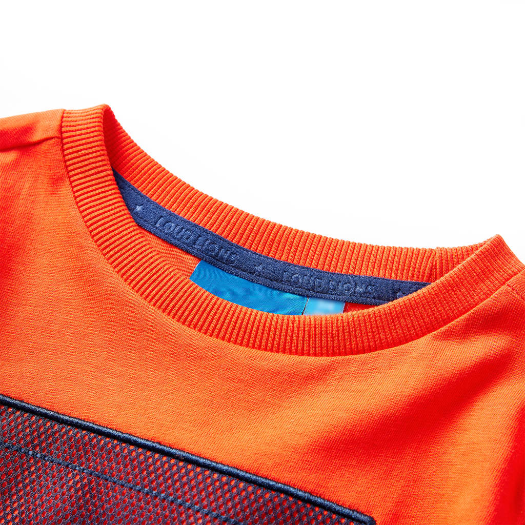 VidaXL Kindershirt mit langen Ärmeln 116 leuchtend orange
