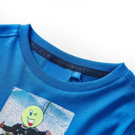 VidaXL Kindershirt mit langen Ärmeln 116 Kobaltblau