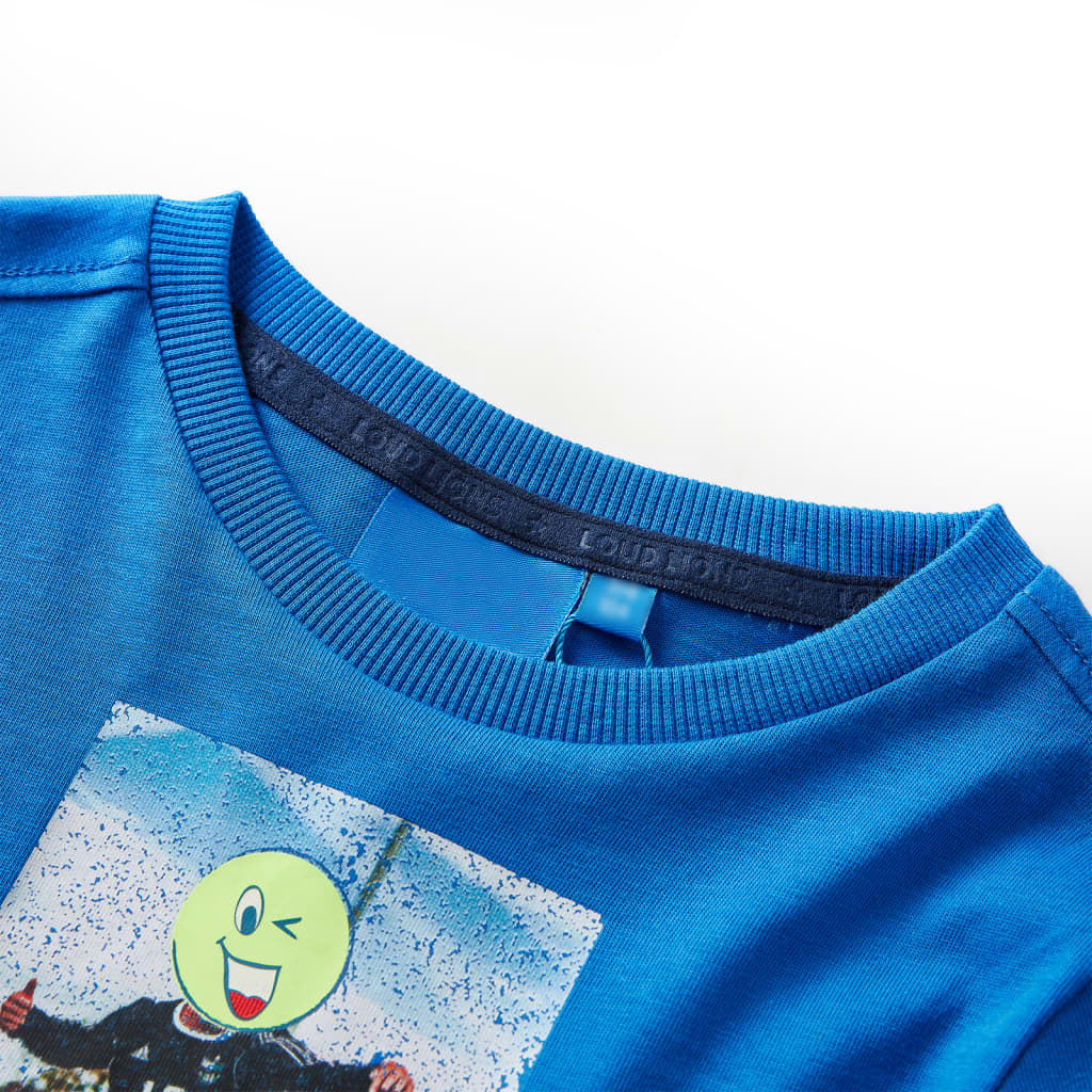 VidaXL Kindershirt mit langen Ärmeln 140 Kobaltblau