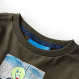 VidaXL Kindershirt mit langen Ärmeln 92 Khaki