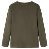 VidaXL Kindershirt mit langen Ärmeln 116 Khaki