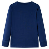 VidaXL Kindershirt mit langen Ärmeln 104 Marineblau