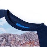 VidaXL Kindershirt mit langen Ärmeln 104 Marineblau