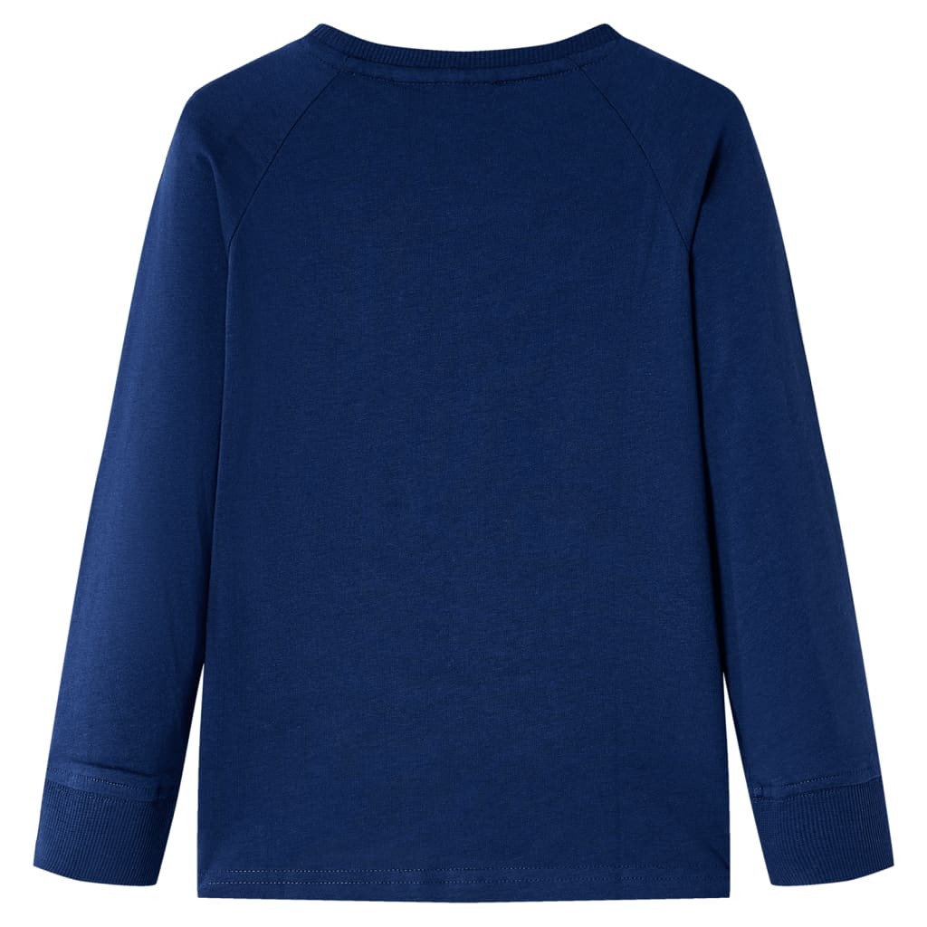 VidaXL Kindershirt mit langen Ärmeln 116 Marineblau